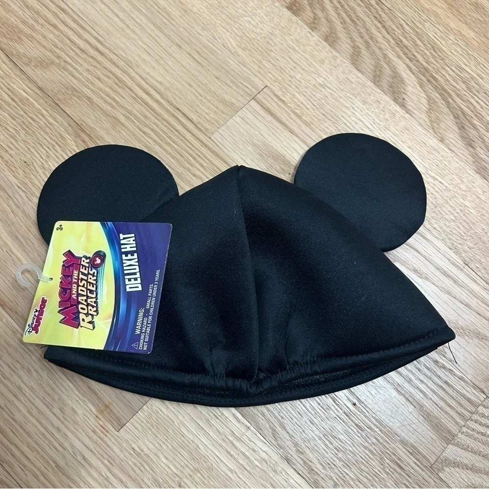 Disney Mickey Mouse Deluxe Hat NWT Roadster Racers Kids Boys Black